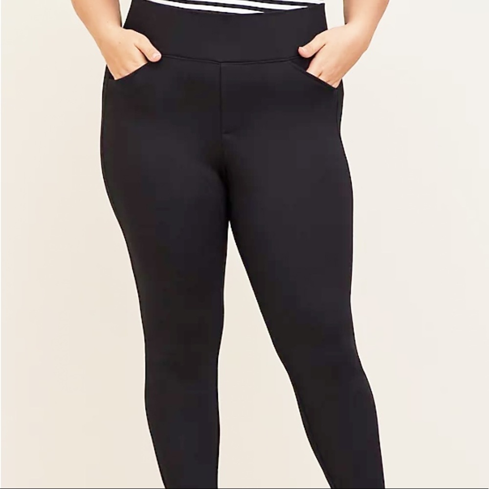 TORRID - POCKET PIXIE PANT - LUXE PONTE BLACK - Sz 1X